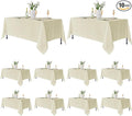 Fitable 10 Pack Rectangle Tablecloths: Stain Resistant Wrinkle Free Fabric by Fitable