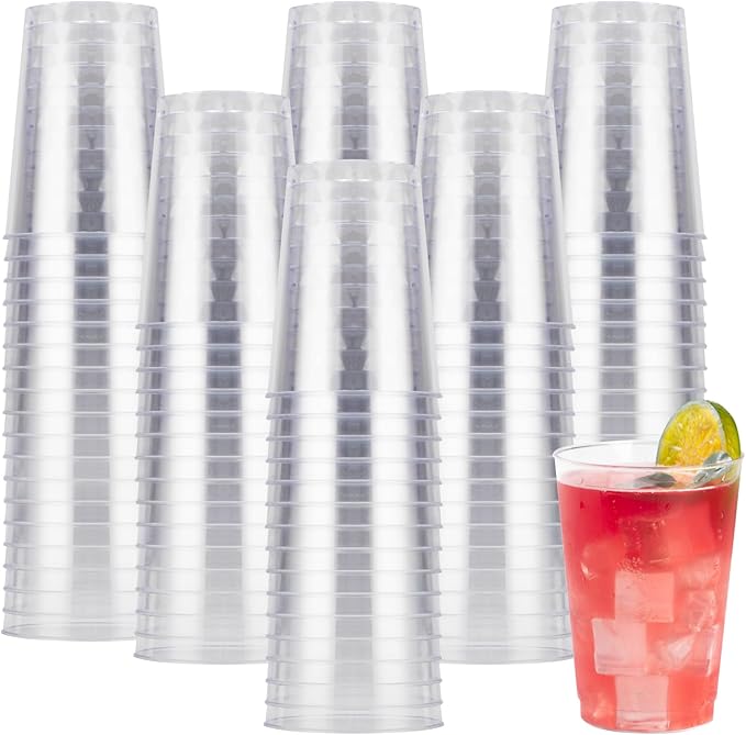 Goodluck 200PCS 10oz Clear Plastic Cups by GoodLuck