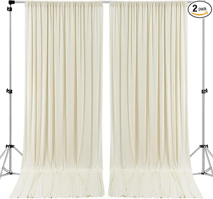 AK TRADING CO. 10 feet Wide x 12 feet Long IFR Polyester Backdrop Drapes by Fabrics%7CEventDecor%7CCrafts%7CUpholsteryFoam