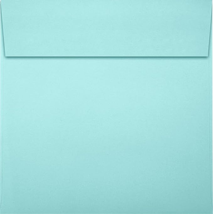 LUXPaper Square Invitation Envelopes | Peel & Press | 5 1/4" x 5 1/4" | Seafoam - Image 2