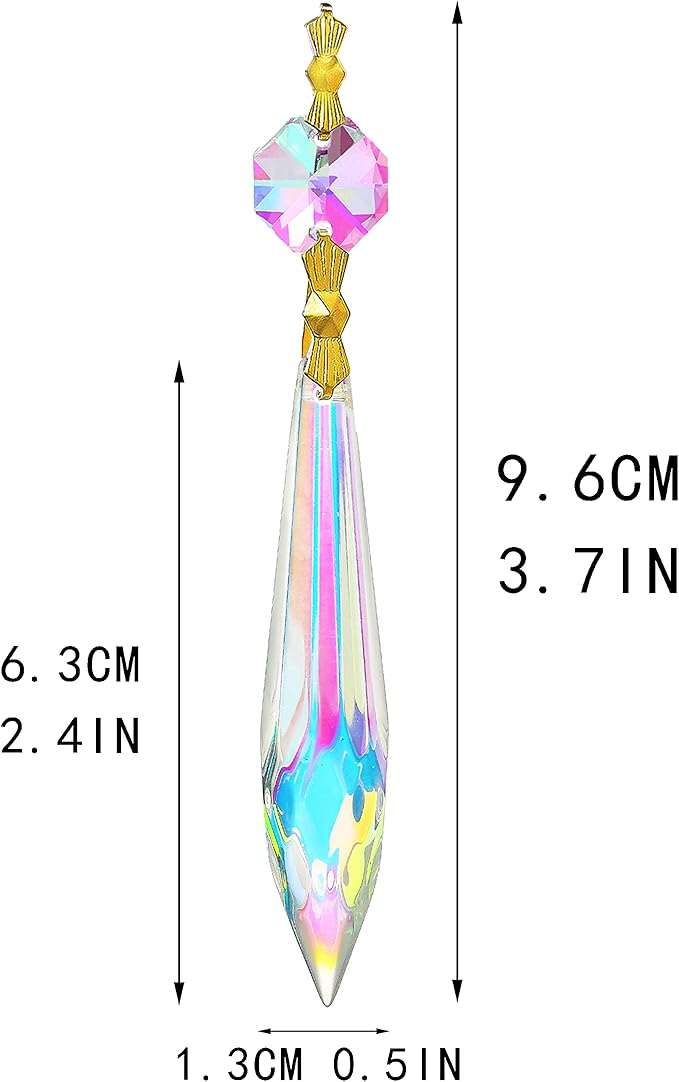 20pcs Large Colorful Crystal Prisms - Image 7