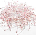HAHIYO 700Pcs 3mm Light Pink Pearl Double Head Flower Stamen Pistil Hand-Made by HAHIYO