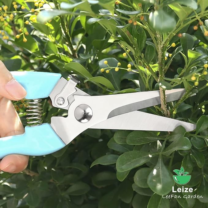 Leize Flower Scissors Set, 2 Pack Premium Thickened Stainless Steel Floral - Image 5