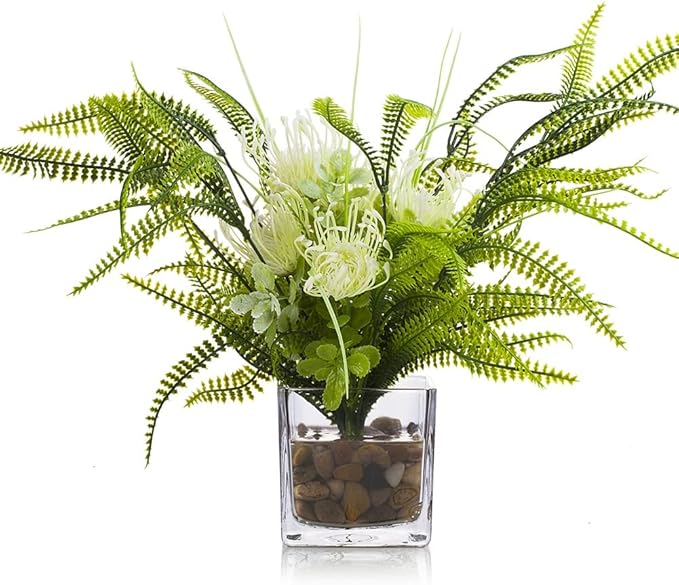 EnovaFloral Cube Glass Vase, 5x5 Inch Square Glass Vase - Image 6