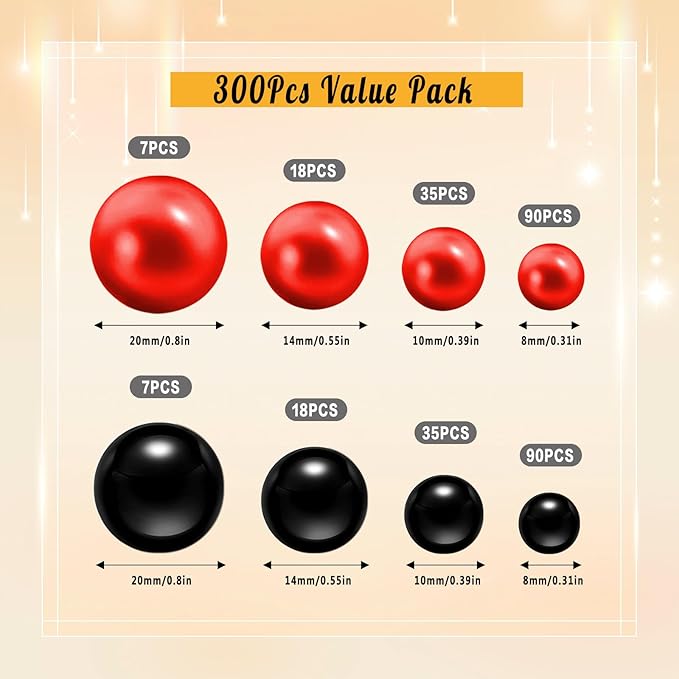 300Pcs Pearl Vase Filler, Candle Centerpieces, Wedding Birthday Party Home - Image 2