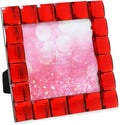 Isaac Jacobs Decorative Sparkling Red Jewel Picture Frame, Photo Display & Home by IsaacJacobs
