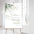 Personalized Wedding Welcome Sign, Flowers Wedding Welcome Sign, Wedding by ALICEBIN