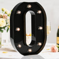 Light Up Black Alphabet Marquee Number Sign LED Marquee Number Lights Sign by OYCBUZO