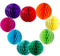 Colorful Rainbow Hanging Tissue Paper Honeycomb Balls Pride Party Decorations by BalunAdmhail