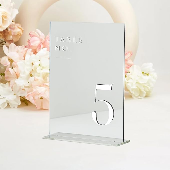 JINMURY Sliver Wedding Table Numbers 1-20 - Image 5