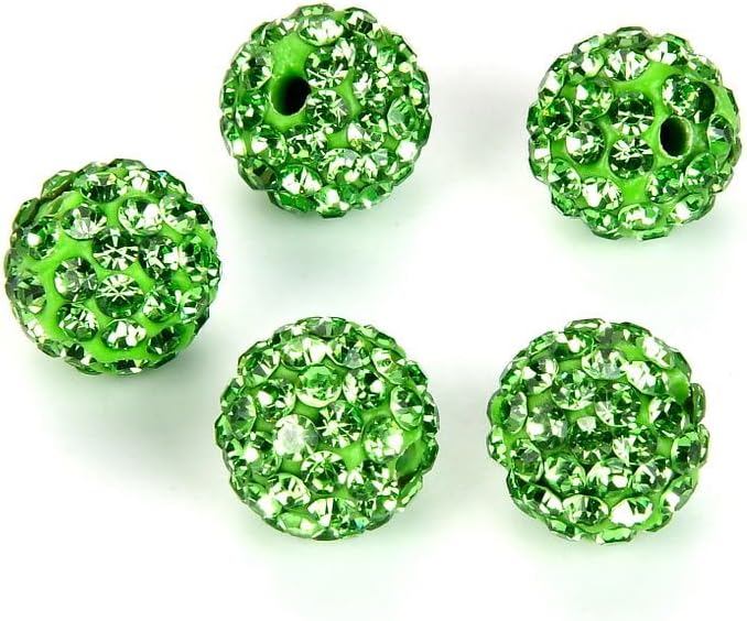 100pcs Adabele Grade A Suncatcher Crystal Rhinestone Pave Loose Beads 10mm by AdabeleLLC