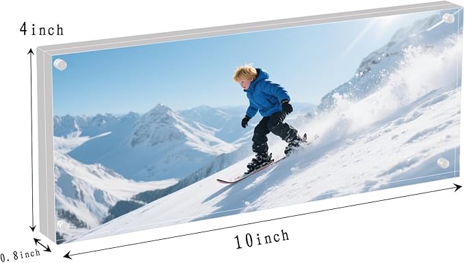 4×10 Acrylic Pictur Frame for 4x9 Business License Certificate，Panoramic Photo - Image 5