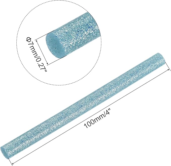 uxcell 20pcs Hot Glue Sticks for Glue Gun 7mm/0.27-inch x 4-inch Mini Hot Melt - Image 2