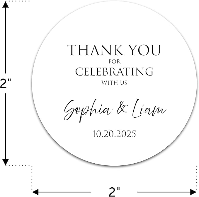 Personalized Wedding Stickers - Image 2