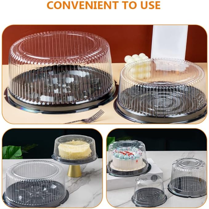 10-Pack Round Cake Stand & Dome - Image 5