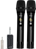 Wireless Microphone, Bietrun UHF Metal Dual Handheld Cordless Dynamic Mic System by Bietrun