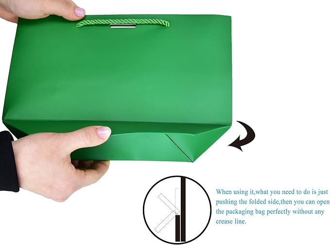 HUAPRINT Gift Bags with Handles, 7.48×3.54×7.9 inches, Party Favor Bags with - Image 6