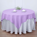 Efavormart 54x54 Lavender Wholesale Linens Seamless Polyester Square Tablecloth by efavormart