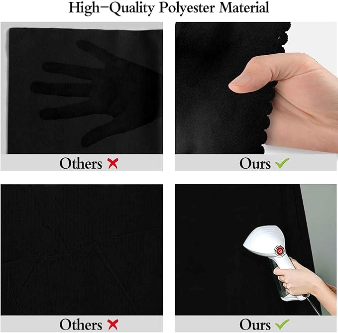 8x10FT Black Screen Backdrops Solid Photo Backdrops Photography Background - Image 6