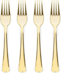 Prestee 100 Gold Plastic Forks by Prestee