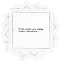Oscar Wilde Quotes Napkins, 4.5" x 4.5" - by FiveStarNapkins
