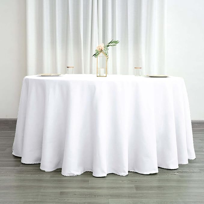 Efavormart Round Tablecloth, 120 Inch Stain & Wrinkle Resistant Washable Table - Image 3