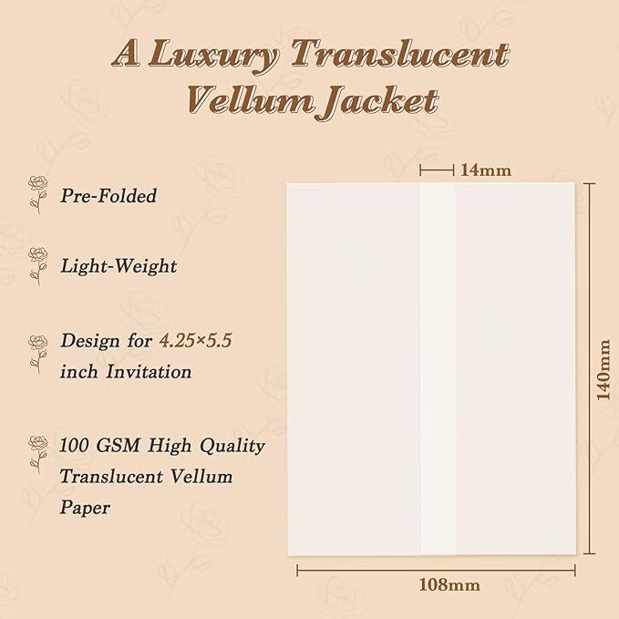 30 Pack Pre-Folded Vellum Jackets - Image 2