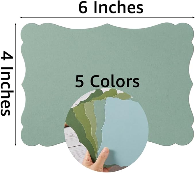 50 Pack Blank Kraft Cards Cardstock Thick Paper Brown Greeting Cards - Image 2