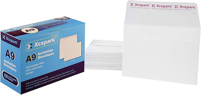 120 Qty Printable A9 Invitation Envelopes 5.75x 8.75 Cards, Self Seal 120GSM - Image 6