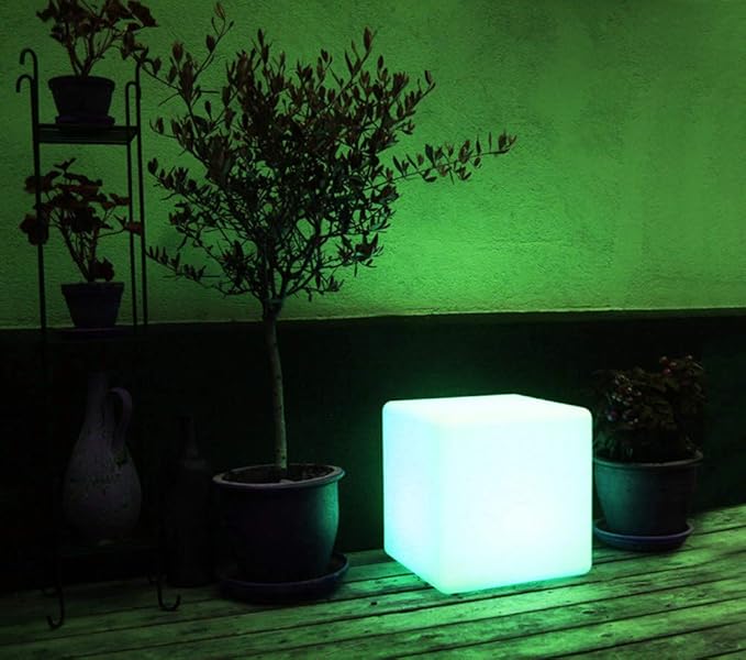 Mr.Go 12-inch Rechargeable Magic LED Light Cube Stool - Image 5