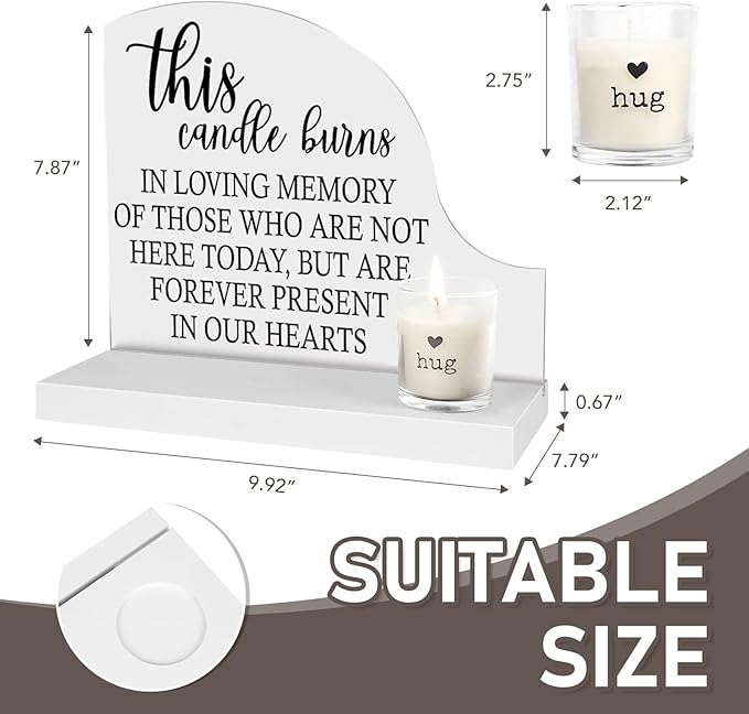 Wedding Remembrance-Sympathy Gifts Memorial Candle - Image 2