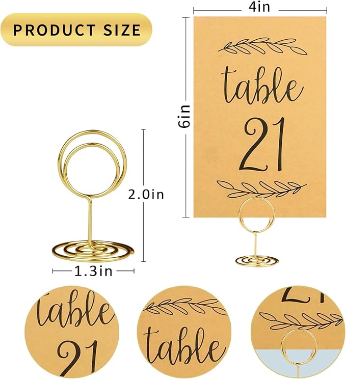 Wedding Table Numbers 1-25, 25 Karft Cards - Image 2