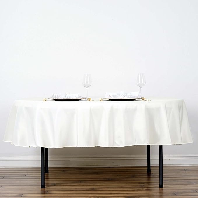 Efavormart Round Tablecloth, 70 Inch Stain & Wrinkle Resistant Washable Table by efavormart