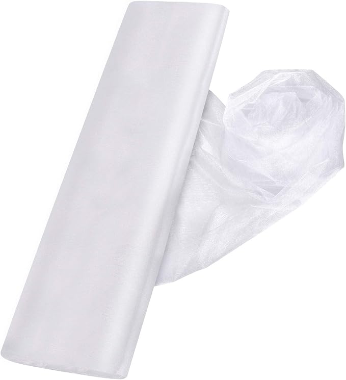 Crystal Organza Tulle Sheer Fabric Backdrop Curtains by Anteer