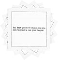 Five Star Napkins 50th Birthday Quotes White Cotton Cocktail Napkins, Beverage by FiveStarNapkins