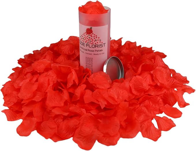 CODE FLORIST 1500 PCS Red Silk Rose Petals - Image 2