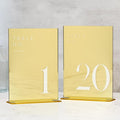 JINMURY Gold Wedding Table Numbers 1-20 by JINMURY