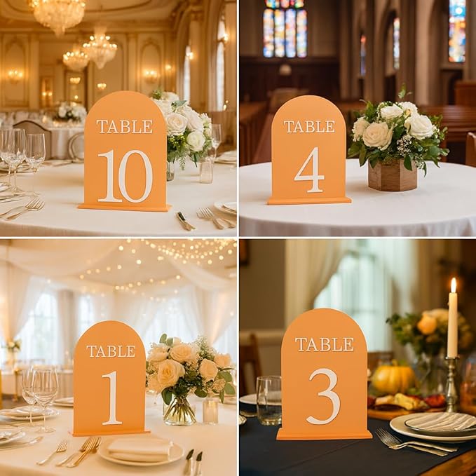 Arch Wedding Table Numbers 1-10 - Image 6