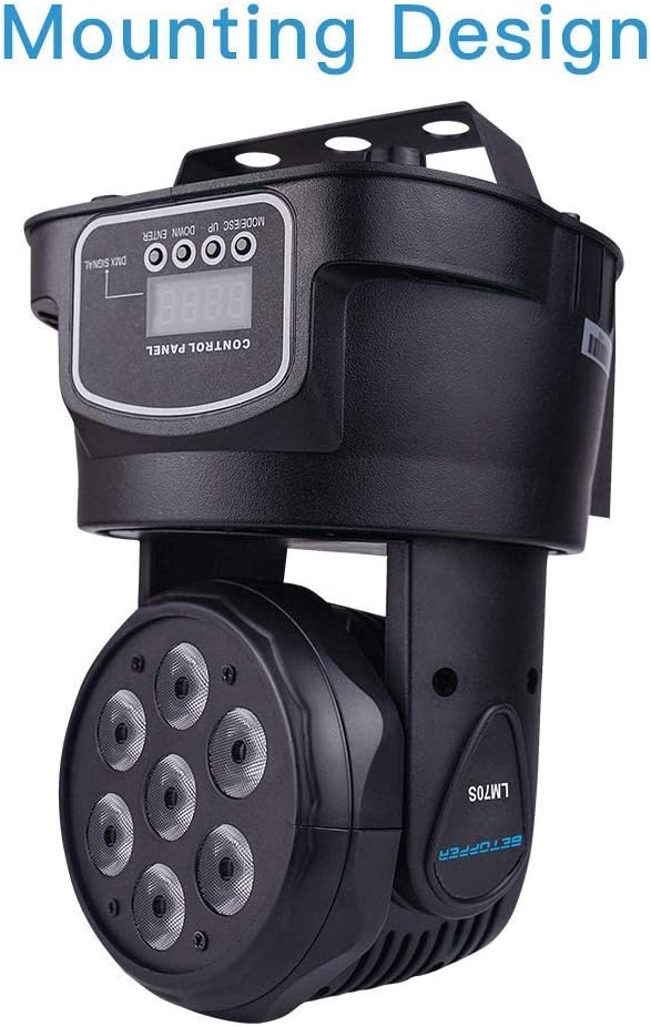 BETOPPER DJ Lights Moving Head, RGBW Mini Stage Lights Moving Head, DMX DJ - Image 7