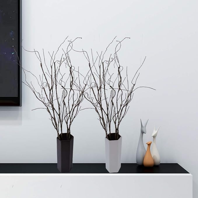 10PCS Lifelike Curly Willow Branches Decorative Dried Artificial Twigs - Image 6