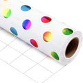 Burymento Rainbow Dots Wrapping Paper, Gift Wrap by BurymentoisaprofessionalwrappingpaperbrandThewrappingpaperismadeofkraftpaperpearlescentmatteglossyglitterbrushedlaserandothermaterialsdouble-sidedprintingbackcuttingandotherdetailsOriginalpatternscarefullymadewrappingpaperbrand