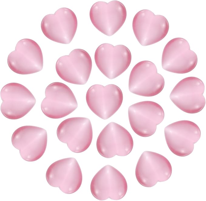 PATIKIL 20 Pcs Natural Heart Shaped Crystal Stone, 0.6 Inch Mini Polished Love by PATIKIL