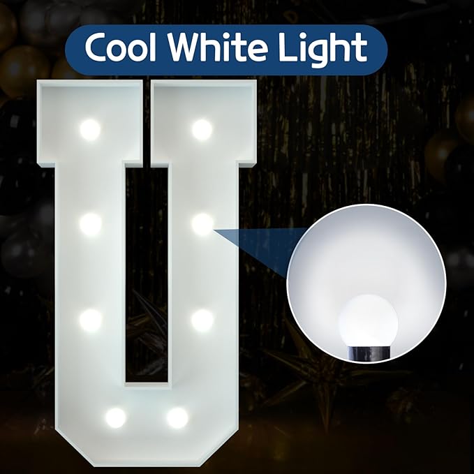 Marquee Letters 3 Feet Tall Large Light Up Letters Baby Shower Decorations - Image 2