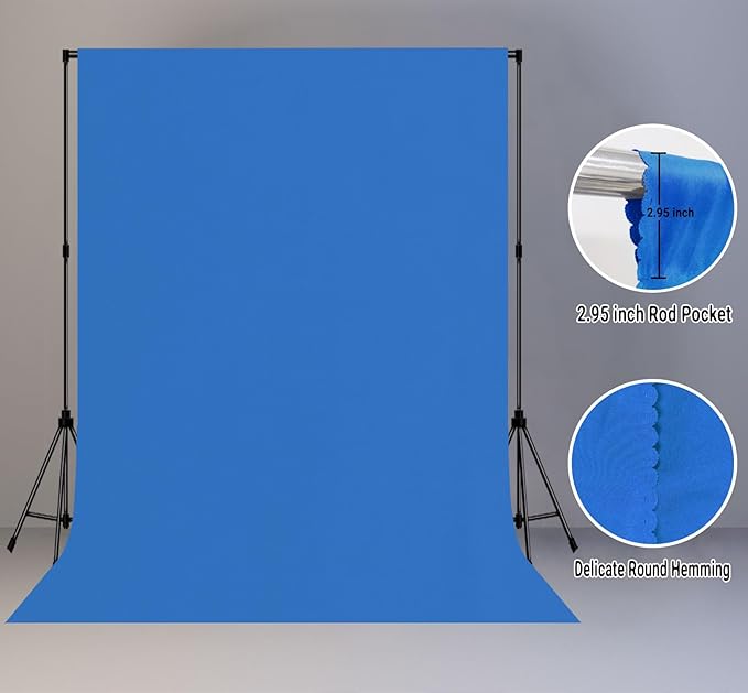 10x20FT Royal Blue Screen Backdrop - Image 2