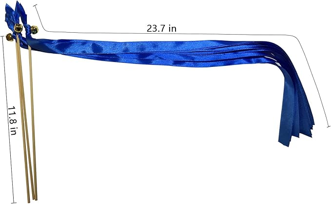 Kingsnow 50 Pack Ribbon Wands Wedding Streamers - Image 7