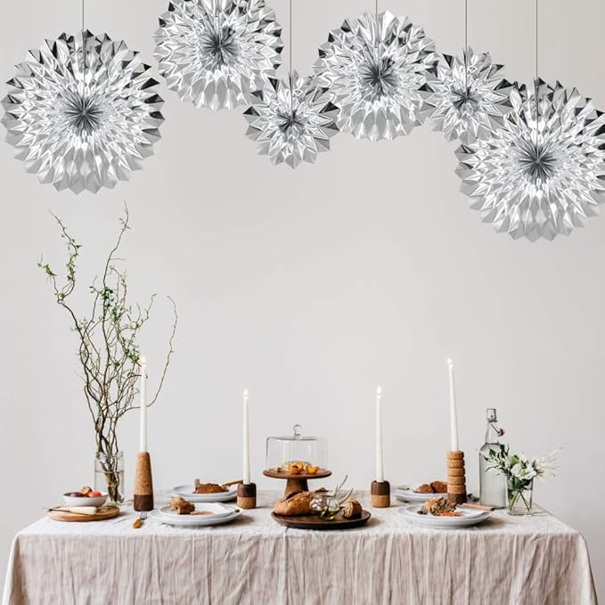 Hanging Paper Fans Party Set - Image 6