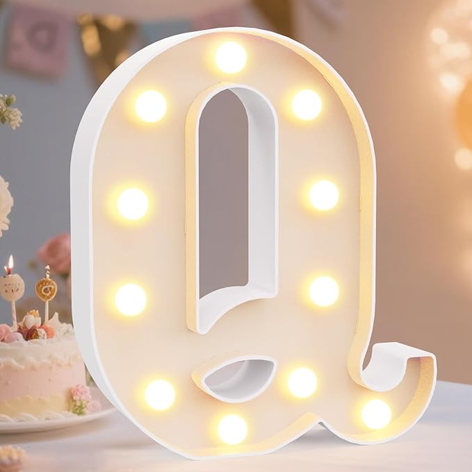 Pooqla LED Marquee Letter Lights Sign, Light Up Alphabet Letter - Image 2
