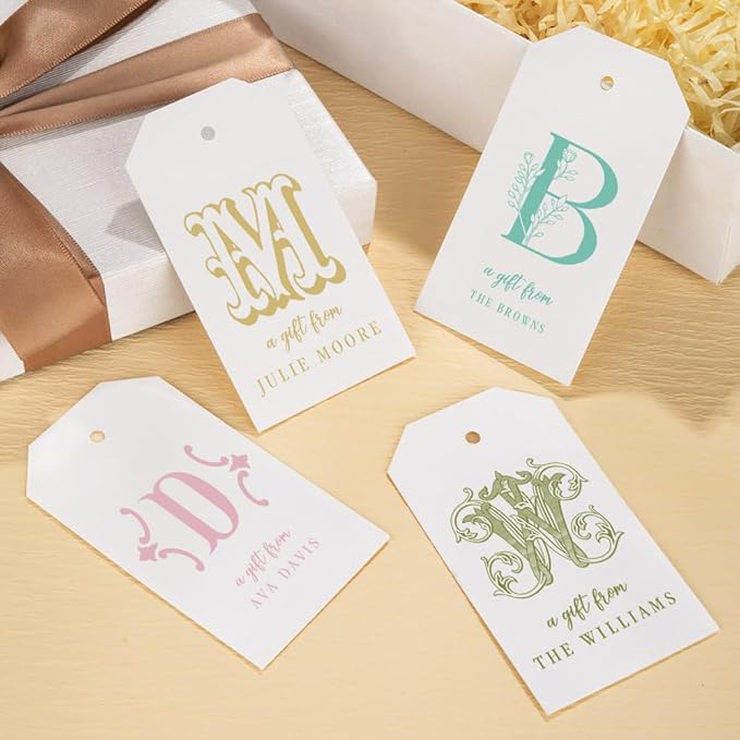 callie Personalized Monogrammed Gift Tags - Image 2