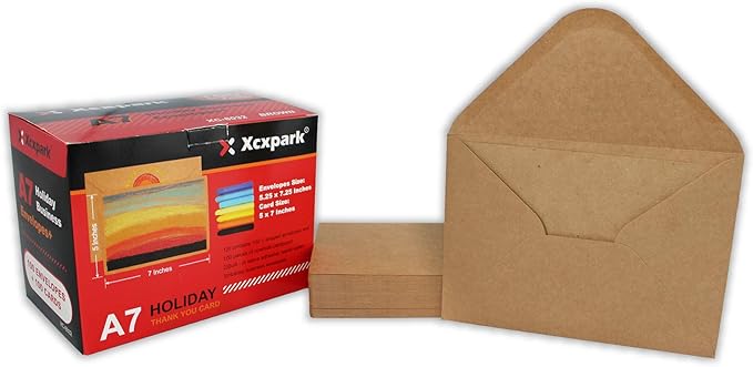 100 Qty 5.25 x 7.25 inches Printable A7 Invitation Envelopes & 100 Qty Flat - Image 8