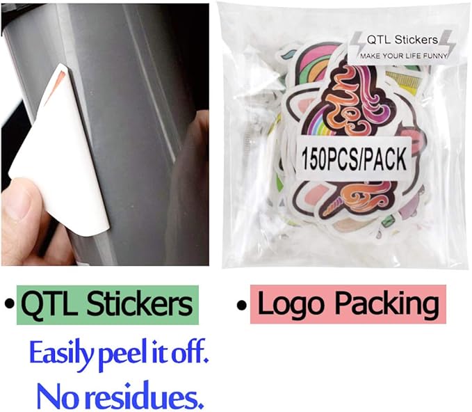 QTL VSCO Stickers for Girls Cute Stickers for Water Bottle Laptop Hydroflask - Image 6